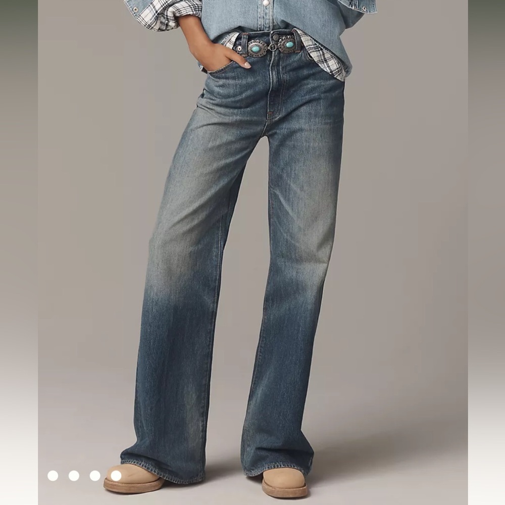 NWT - Anthropologie Denimist Helena Wide Leg High Rise Jeans